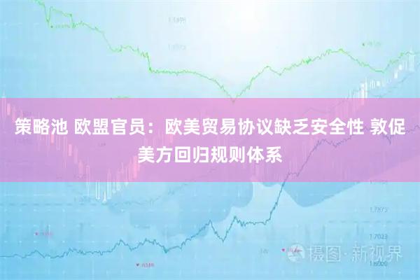 策略池 欧盟官员：欧美贸易协议缺乏安全性 敦促美方回归规则体系